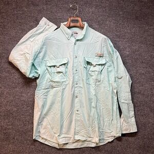 Columbia PFG Long Sleeve‎ Breathable Long Sleeve Button Up Shirt Mens Size Large